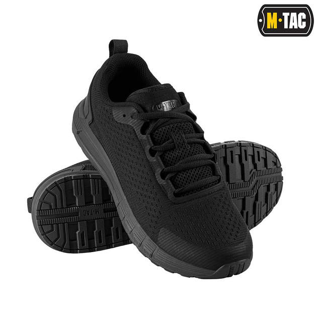 Тактические сетчатые кроссовки M-Tac Summer Pro Black черные 47 - изображение 1