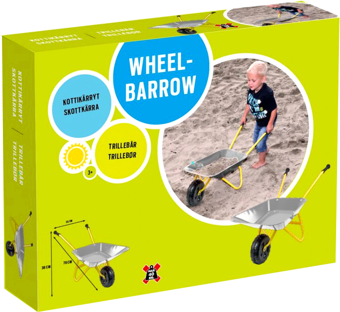 Taczka dla dzieci Amo Toys Wheel Barrow Silver (5713428014898) - obraz 2