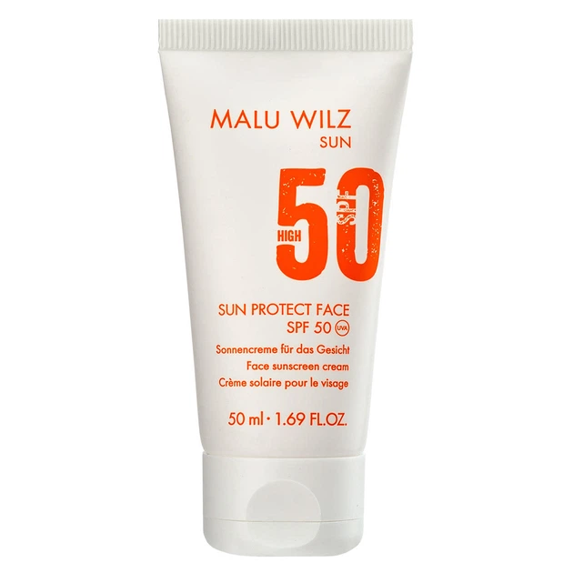 Сонцезахисний крем для обличчя СПФ50 Malu Willz Sun Protect Face SPF50 50 мл - Фото 1 Сонцезахисний крем для обличчя СПФ50 Malu Willz Sun Protect Face SPF50 50 мл - зображення 1