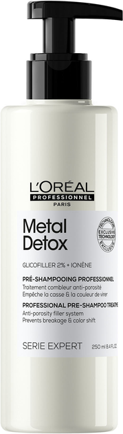 Pielęgnacja przed szamponem L'Oreal Professionnel Serie Expert Metal Detox zmniejszający porowatość wszystkich rodzajów włosów 250 ml (3474637199708) - obraz 2