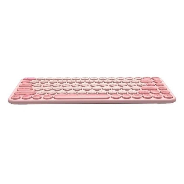 Беспроводная Игровая Бесшумная Клавиатура Baseus K01A Wireless Tri-Mode Keyboard |EN раскладка, 2.4G/BT1+BT2, 2xAAA бат.| Розовый - изображение 5