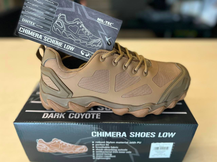 Кроссовки Mil-Tec Chimera schuhe low с мембраной 39 Койот (opt-M-T-0381) - изображение 2