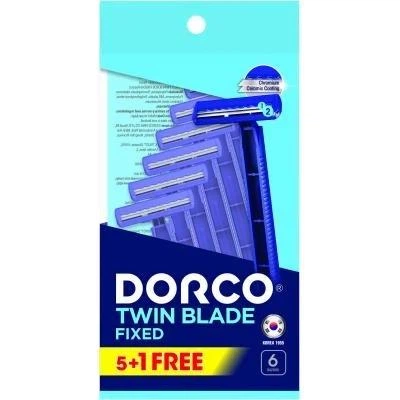 Бритва одноразовая для мужчин Dorco Twin blade с 2 лезвиями 5+1 шт - Фото 1 Бритва одноразовая для мужчин Dorco Twin blade с 2 лезвиями 5+1 шт - изображение 1