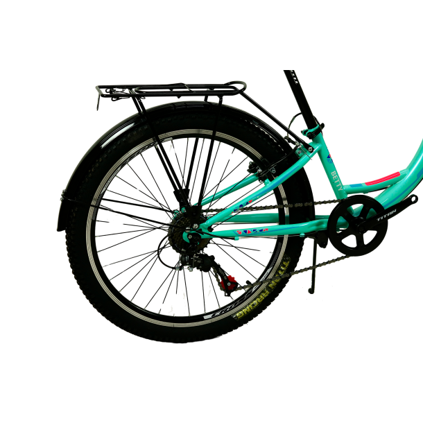 Велосипед Cross 24" Betty-Рама-11" lightgreen-blue - Фото 4 Велосипед Cross 24" Betty-Рама-11" lightgreen-blue - изображение 4