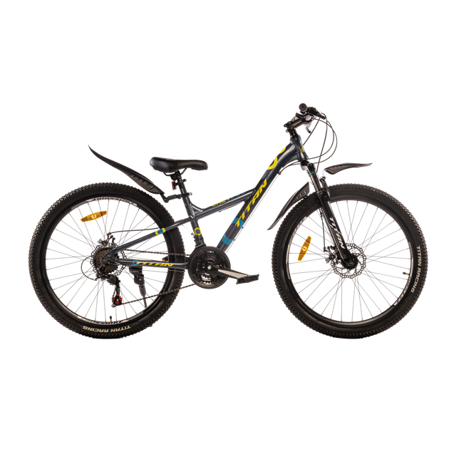Велосипед Titan 26"Calypso -Рама-13" gray-yellow - Фото 1 Велосипед Titan 26"Calypso -Рама-13" gray-yellow - зображення 1