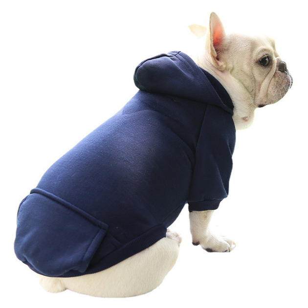 Толстовка с карманом для собак Pet Style "Однотон" Синяя 2XL от ...