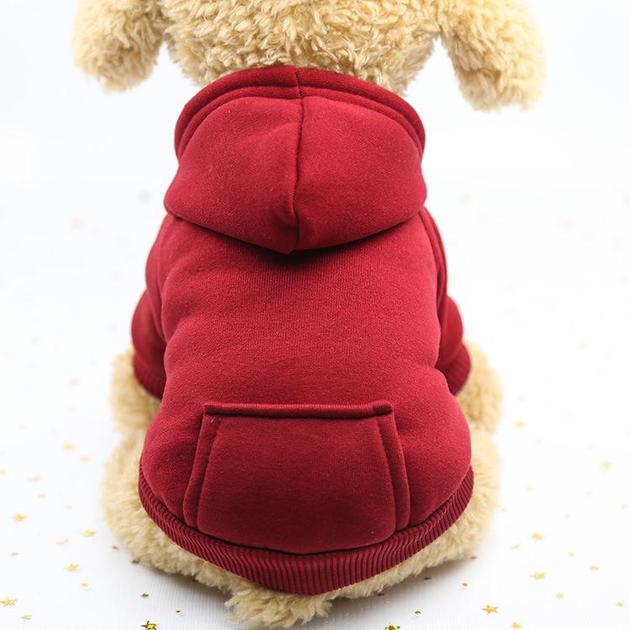 Толстовка с карманом для собак Pet Style "Однотон" Красная 2XL – купить ...