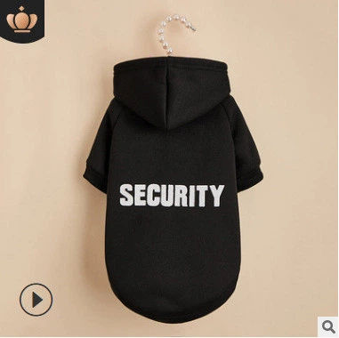 Худі довге для котів Pet Style "Security" Чорне XS - зображення 2