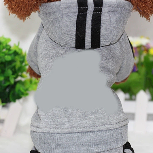 Спортивный костюм для котов и кошек Pet Style "Adidog" Серый XL - Фото 3 Спортивный костюм для котов и кошек Pet Style "Adidog" Серый XL - изображение 3