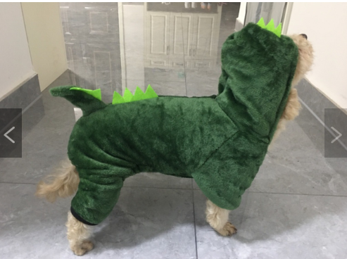 Костюм комбінезон для собак Pet Style "Діно" Зелений 2XL - зображення 4