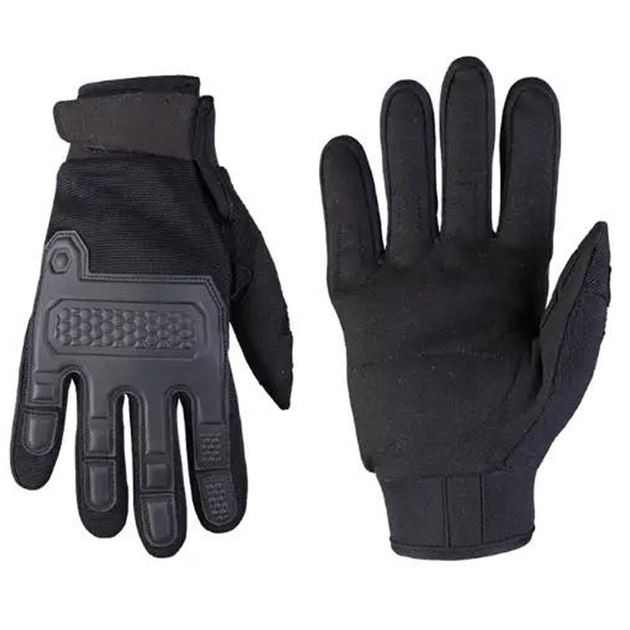 Перчатки Mil-Tec Warrior с защитными накладками и подкладкой Eva черные размер XL - изображение 1