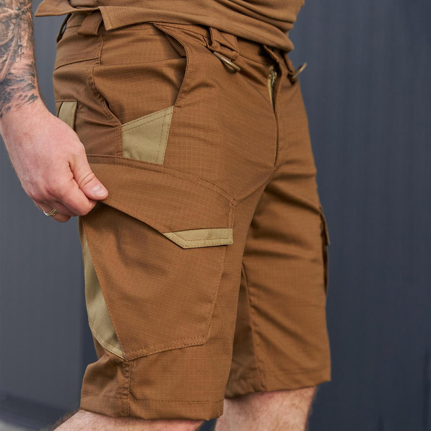 Мужские шорты Gepard рип-стоп с D-кольцами койот размер XL - изображение 2
