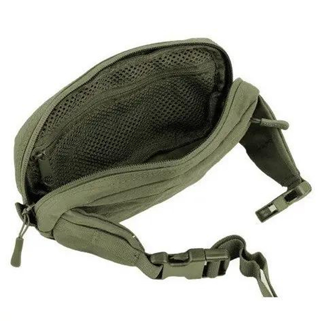 Сумка на пояс Mil-Tec Fanny Pack із кріпленням Molle олива розмір 23х6х12 см - зображення 2