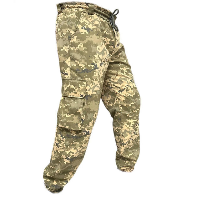 Мужские штаны карго из саржи пиксель размер S - изображение 2