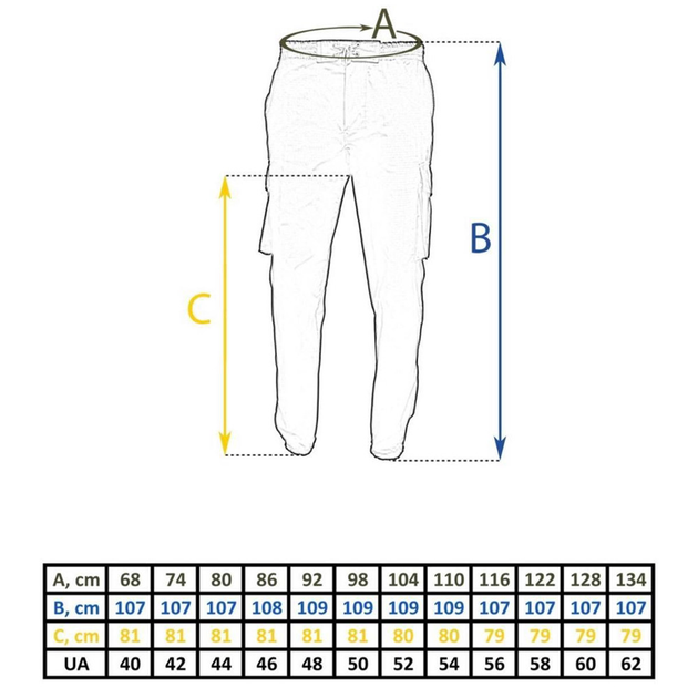 Чоловічі штани джогери ріп-стоп олива розмір XS - зображення 2