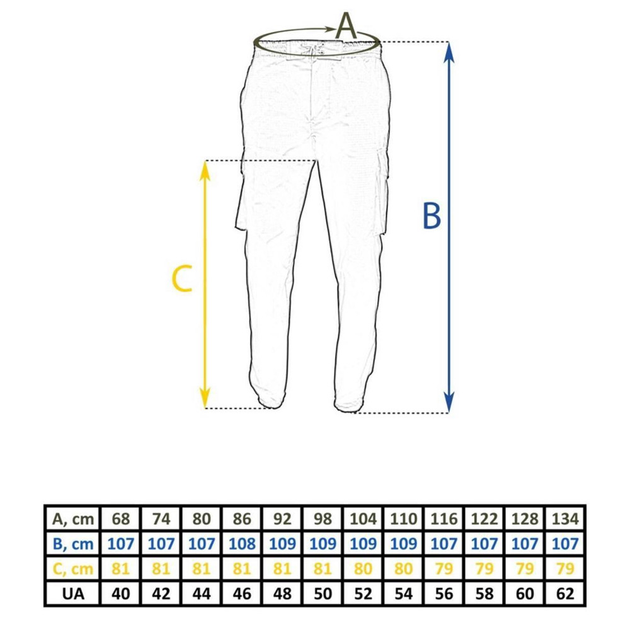 Чоловічі штани джогери ріп-стоп чорні розмір 4XL - зображення 2
