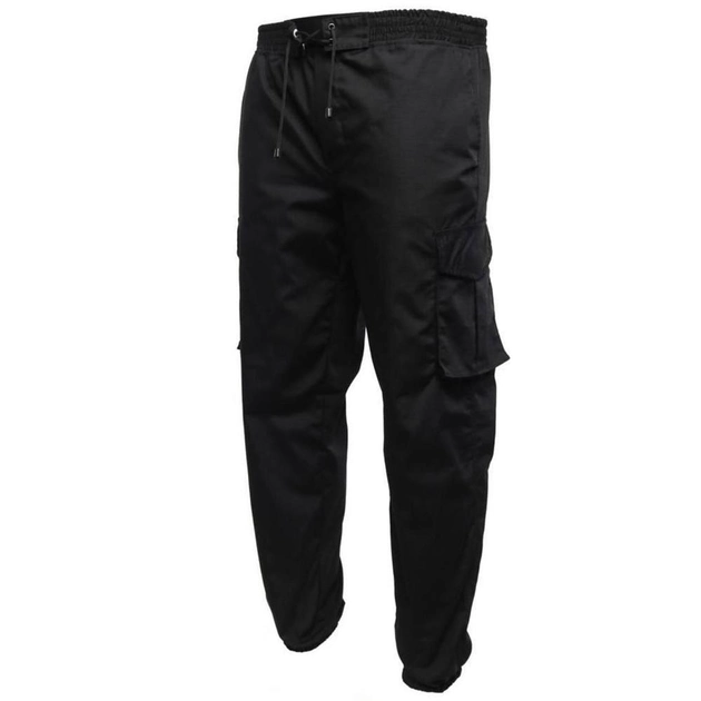 Чоловічі штани джогери ріп-стоп чорні розмір 3XL - зображення 1