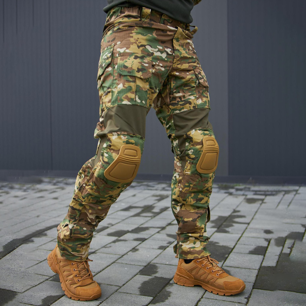 Чоловічі штани ріп-стоп з наколінниками та вставками FLEX мультикам розмір L - зображення 2