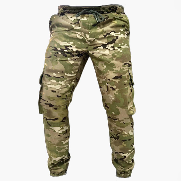 Мужские штаны карго из саржи мультикам размер 2XL - изображение 1