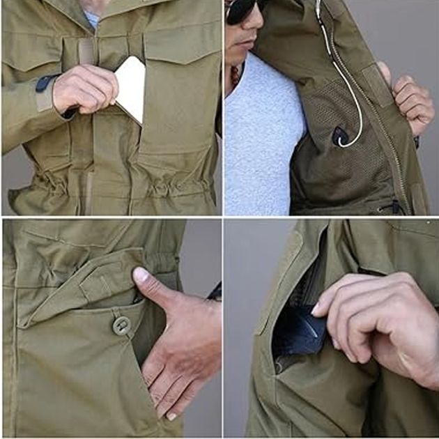 Мужская влагозащищенная куртка М65 Call Dragon мультикам размер XL - изображение 2