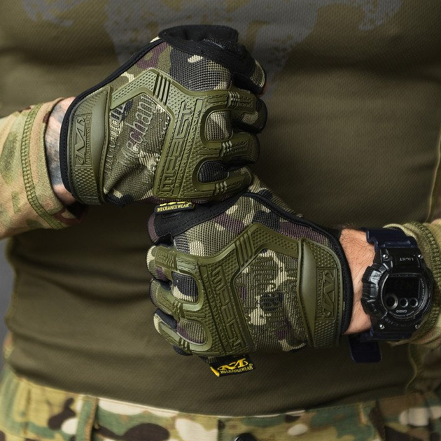 Беспалые перчатки Mechanix M-Pact Fingerless с защитными накладками мультикам размер L - изображение 2