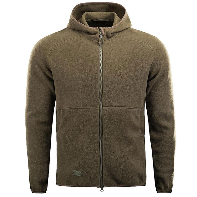 Флисовая кофта M-Tac Lite Microfleece Hoodie с капюшоном олива размер L - изображение 1