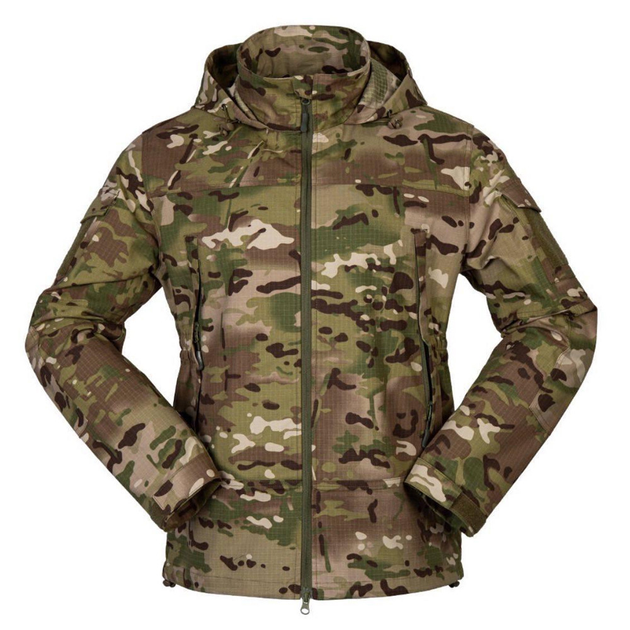 Чоловіча куртка з капюшоном Tactical Series ріп-стоп мультикам розмір 3XL - зображення 1