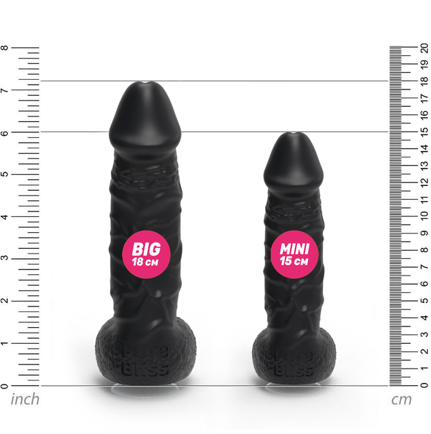 Мыло член Pure Bliss Mini dick 15 см Black (1100815960007) - изображение 8