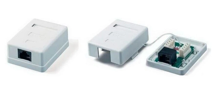 Розетка зовнішня Hypernet 1хRJ45, cat.5e, UTP, MB-UTP1 - зображення 2