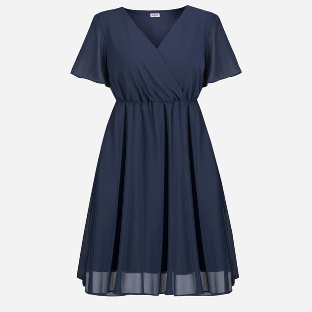 Sukienka trapezowa damska midi Karko U392 54 Granatowa (5903676032779) - obraz 4