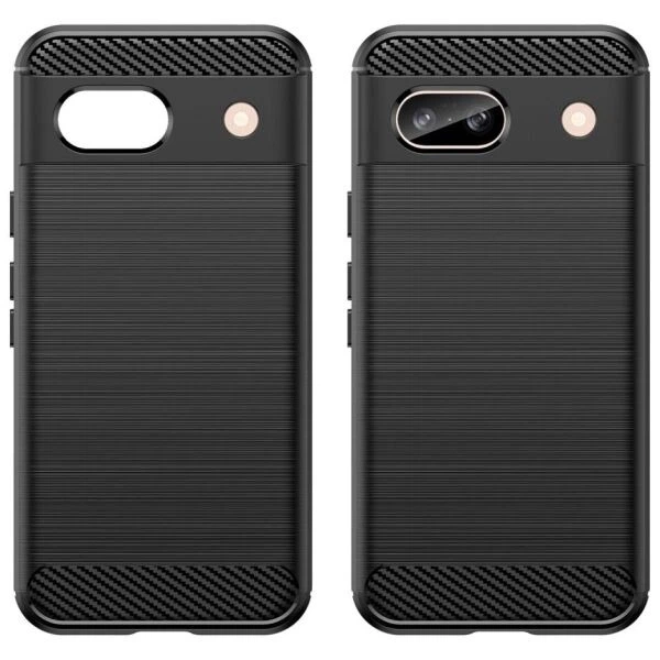 Силіконовий (TPU) чохол UniCase Carbon для Google Pixel 8A - Black - зображення 2