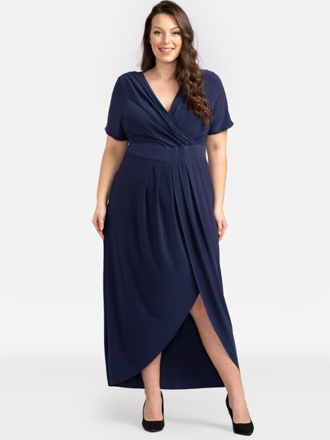 Плаття довге жіноче Karko SA623 42-44 Темно-синє (5903676039747) - зображення 1
