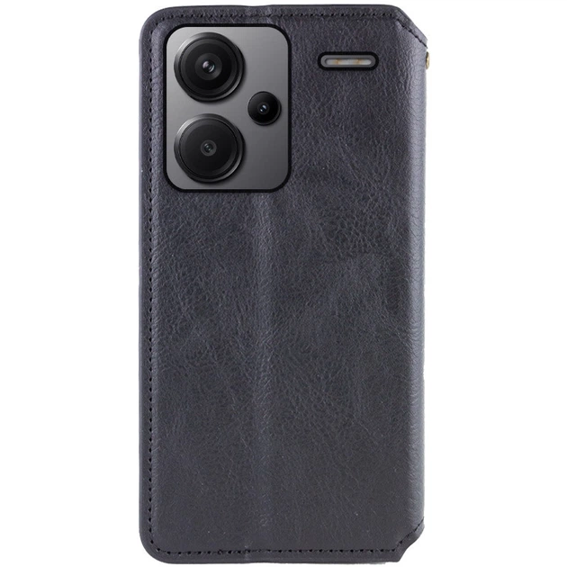 Шкіряний чохол книжка GETMAN Cubic (PU) для Xiaomi Redmi Note 13 Pro+ Black - Фото 2 Шкіряний чохол книжка GETMAN Cubic (PU) для Xiaomi Redmi Note 13 Pro+ Black - зображення 2