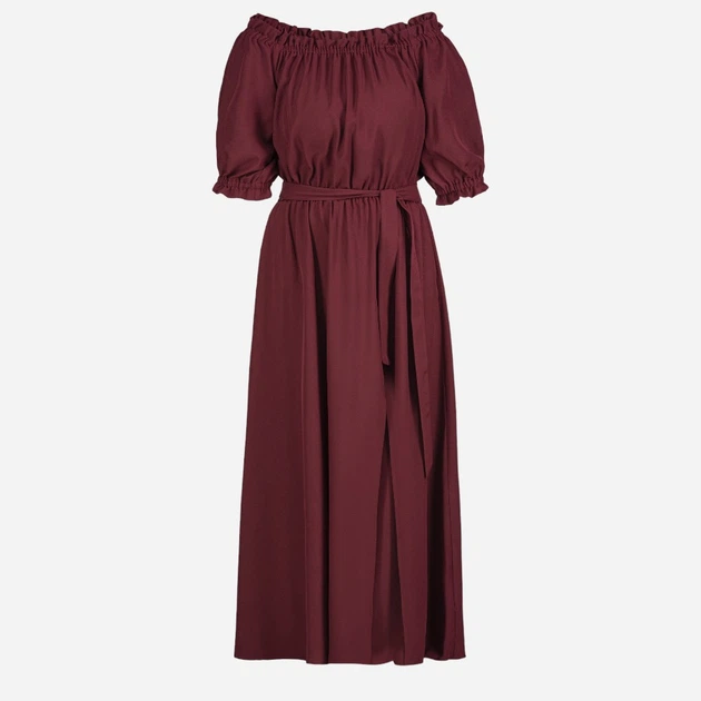 Sukienka trapezowa damska Karko SA655 46-48 Bordowa (5903676027850) - obraz 5