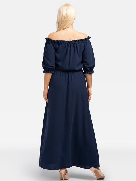 Плаття довге жіноче Karko SA992 42-44 Темно-синє (5903676028062) - зображення 2