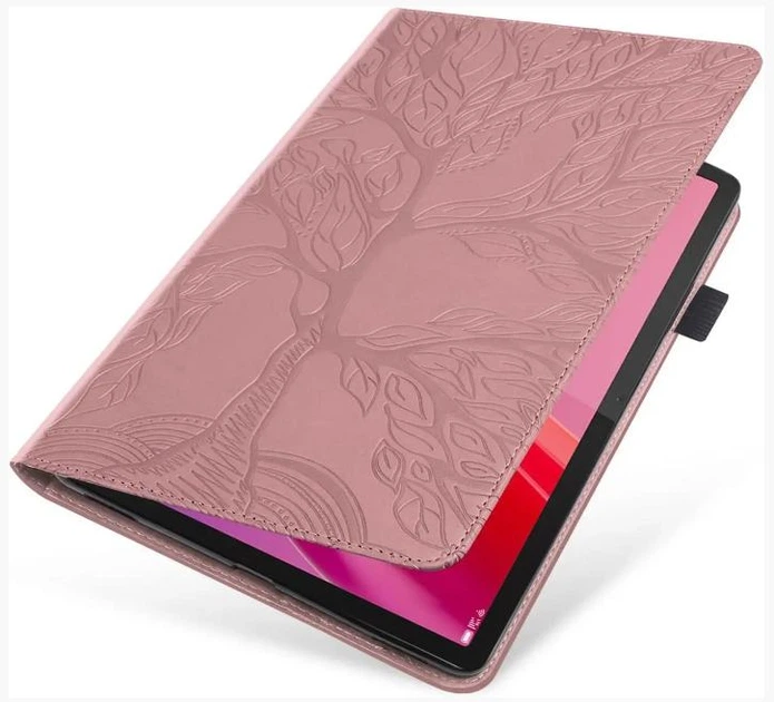 Чехол Wood Book на Xiaomi Redmi Pad SE (11") / чехол для планшета с функций подставки и отделением для кредитных карт / (розовый) - Фото 3 Чехол Wood Book на Xiaomi Redmi Pad SE (11") / чехол для планшета с функций подставки и отделением для кредитных карт / (розовый) - изображение 3