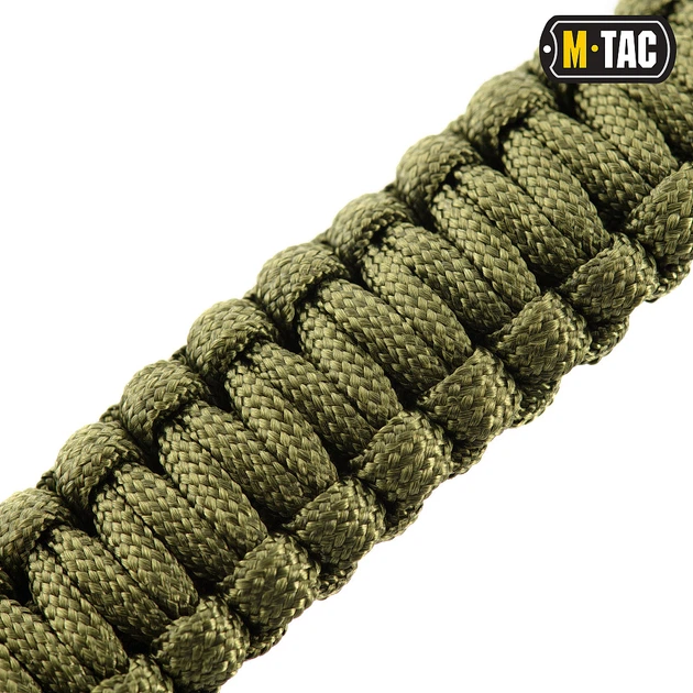 Браслет з компасом, висікачем іскор і свистком M-Tac, Olive, L. Паракорд. - Фото 3 Браслет з компасом, висікачем іскор і свистком M-Tac, Olive, L. Паракорд. - изображение 3