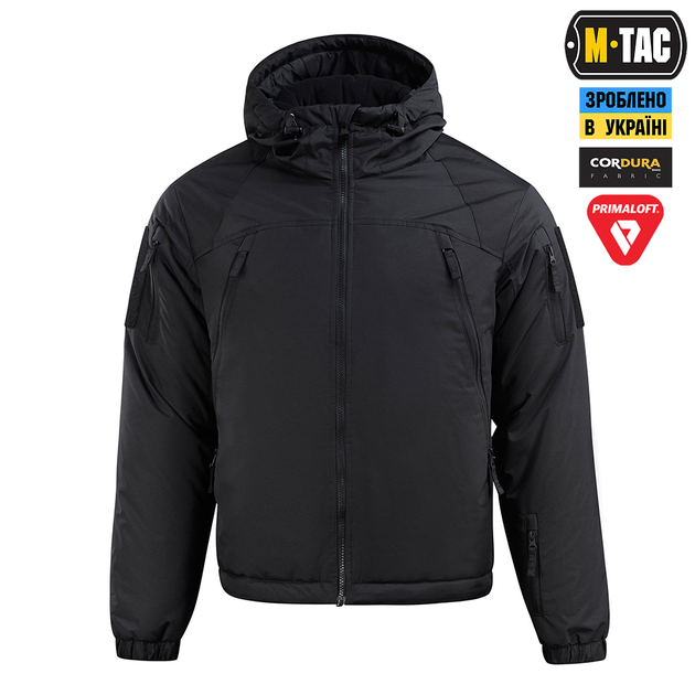 Куртка зимняя S/L Pro Primaloft M-Tac Gen.III Black Alpha - изображение 2