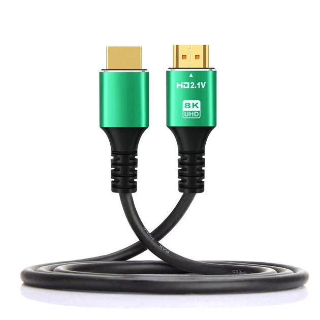 Кабель U&P HDMI 2.1 - HDMI 2.1 UltraHD 8K 60Hz 1.5 м Green (SSE-CA15-GN) - Фото 3 Кабель U&P HDMI 2.1 - HDMI 2.1 UltraHD 8K 60Hz 1.5 м Green (SSE-CA15-GN) - изображение 3