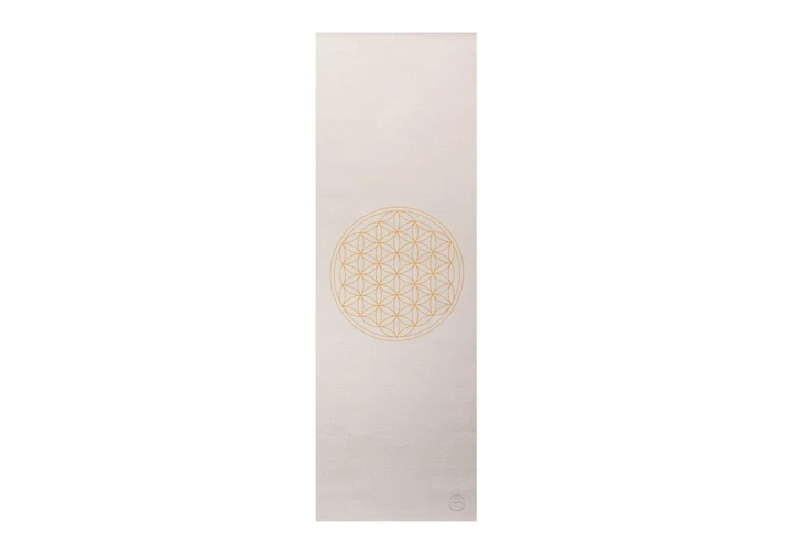 Килимок для йоги Bodhi Leela Flower of Life срібна хмара 183x60x0.45 см - Фото 1 Килимок для йоги Bodhi Leela Flower of Life срібна хмара 183x60x0.45 см - зображення 1