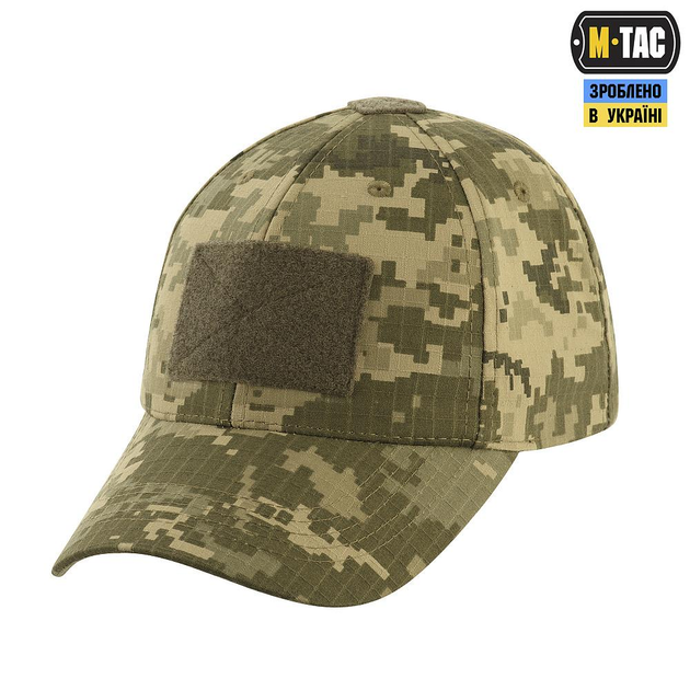 Тактическая бейсболка с липучками M-Tac рип-стоп MM14 L/XL - изображение 1