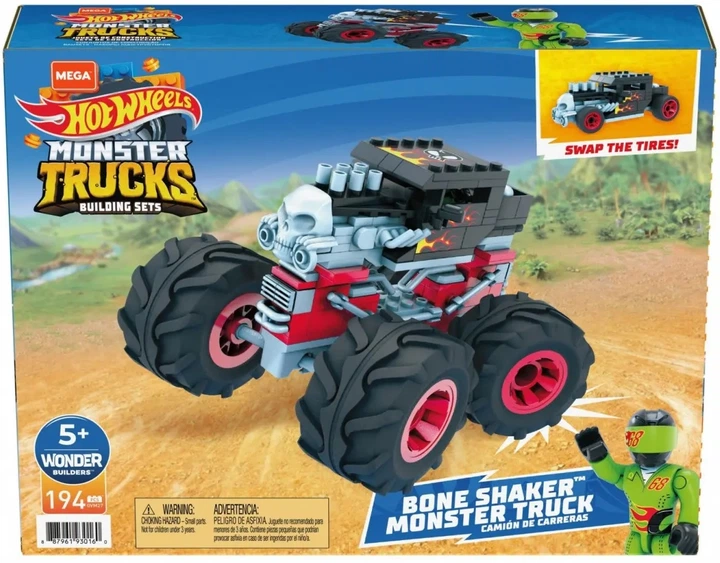 Конструктор Mega Hot Wheels Монстер Тракс Костяной шейкер 194 детали (887961930160) - изображение 3