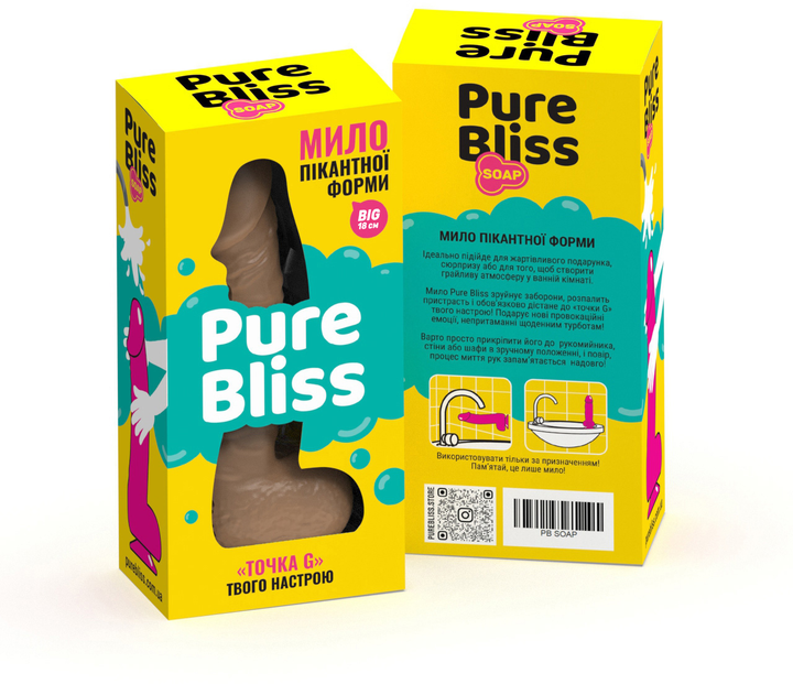 Мыло член Pure Bliss Mini dick 15 см Brown (1100815970006) - изображение 3