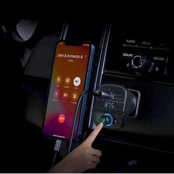 Адаптер FM - модулятор UGREEN CD229 Bluetooth Car Charger (80910) - Фото 3 Адаптер FM - модулятор UGREEN CD229 Bluetooth Car Charger (80910) - изображение 3