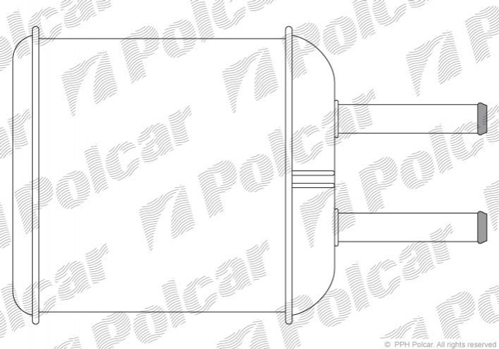 Радіатор пічки Polcar 2902N8A1 Daewoo Matiz 96591590, 96314858 - зображення 1