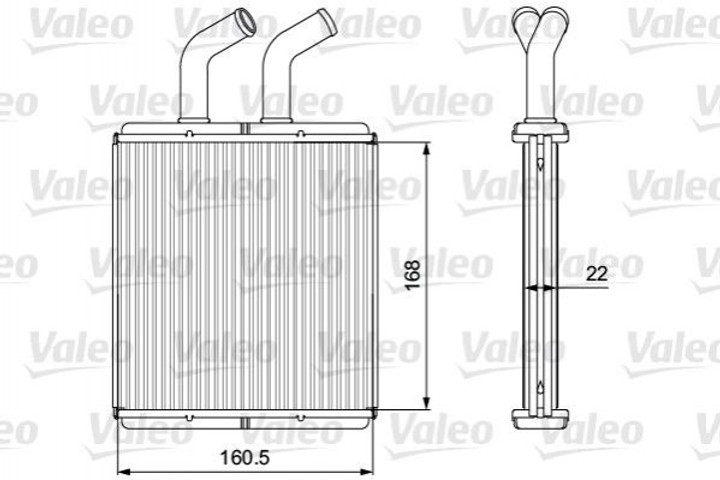 Радіатор грубки Valeo 811562 KIA Rio 0K30C61A10, K30C61A10 - зображення 1