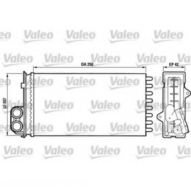 Радиатор печки Valeo 883976 Peugeot 406 644877 - изображение 1