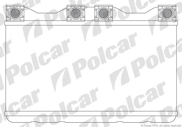 Радиатор печки Polcar 2022N81 BMW 7 Series 8373175, 64118391389, 64118373175 - изображение 1