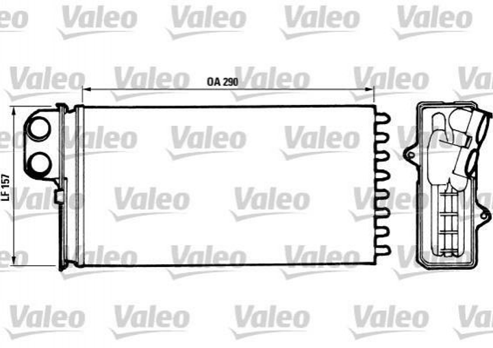 Радиатор печки Valeo 812037 Peugeot 605 644889, 95651001 - изображение 2