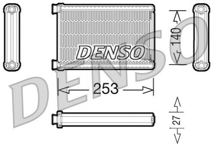 Радіатор пічки DENSO DRR05005 BMW 3 Series, 1 Series 9123506, 64119123506 - зображення 1